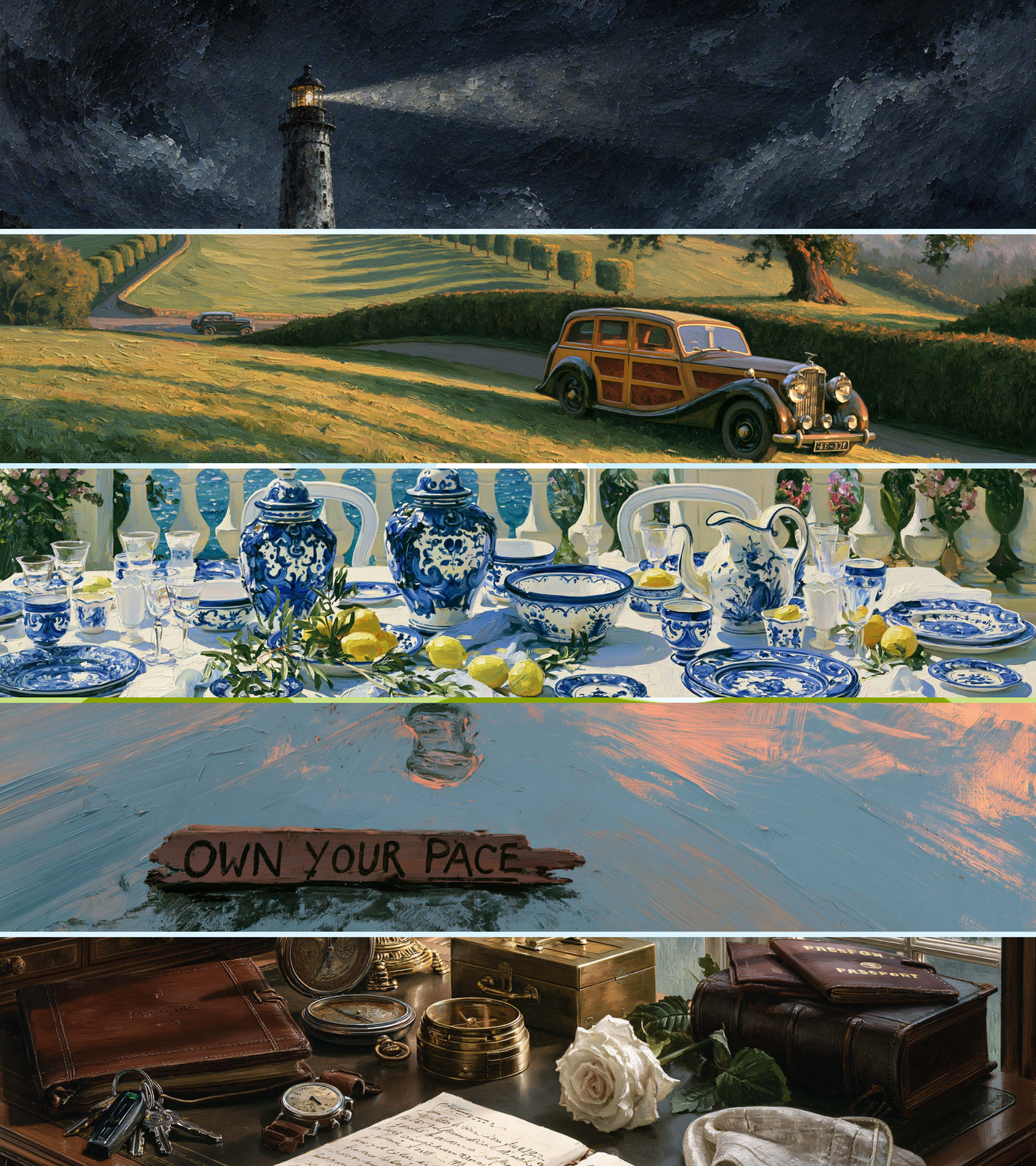 Painted Escapes - Nine paintings, one lost world.